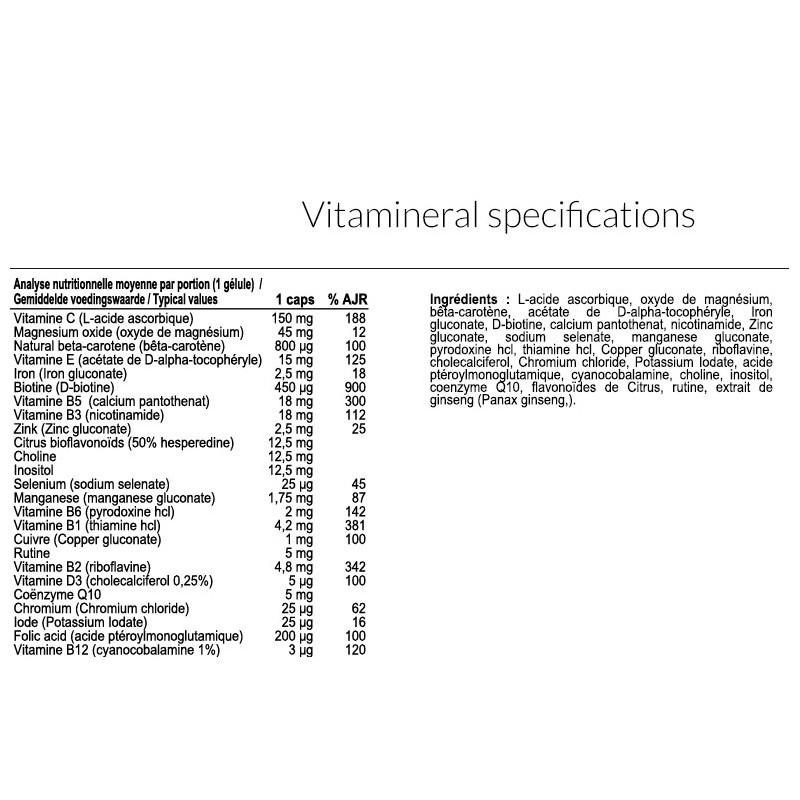 VITAMINERAL - Addict Sport Nutrition (120 caps)