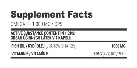 OMEGA 3 1000 MG - Extrifit (100 caps)